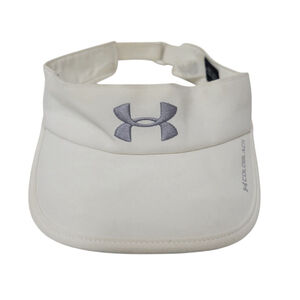 Under Armour Womens Visor White Hook Loop Hat Cap. One Size. Pre-owned Condition